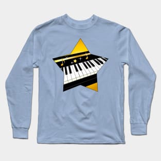 Piano in a Star Long Sleeve T-Shirt